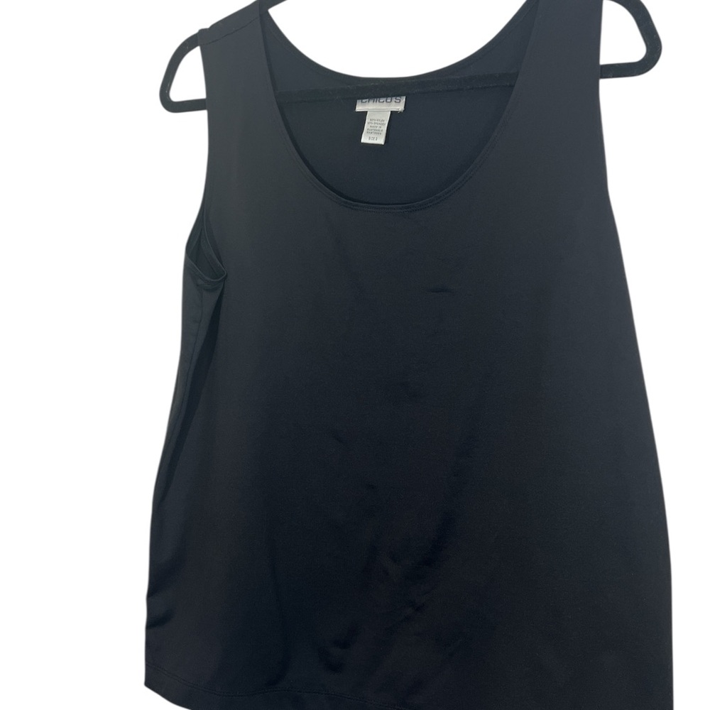 Chico's Classic Black Tank Top Size 3 or XL Misses